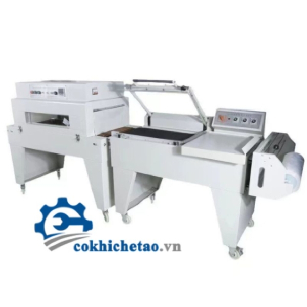 Máy Co Màng Bán Tự Động, Máy Bọc Màng Co Hộp Bánh, Chai Nước Hoa